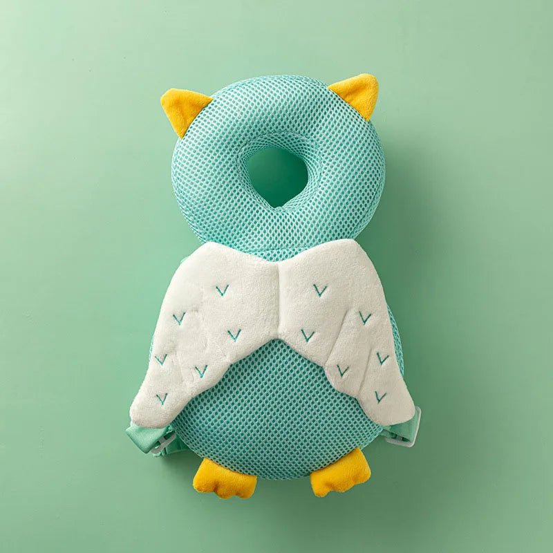 Oreiller pour bebe - OreillerProtectionBébé™ - Hiboux Vert - Doudou et Fripouille