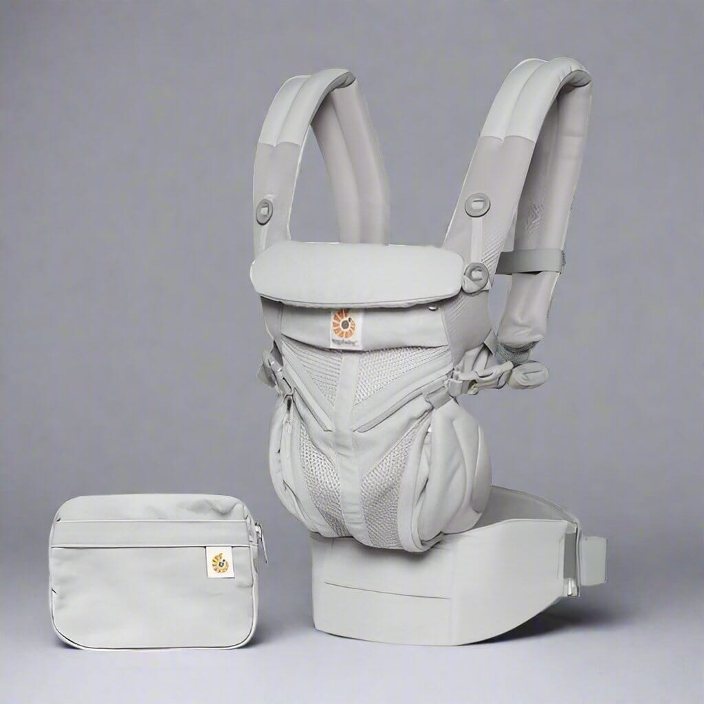 Porte Bébé - BreathBabyBag™ - Gris - Doudou et Fripouille