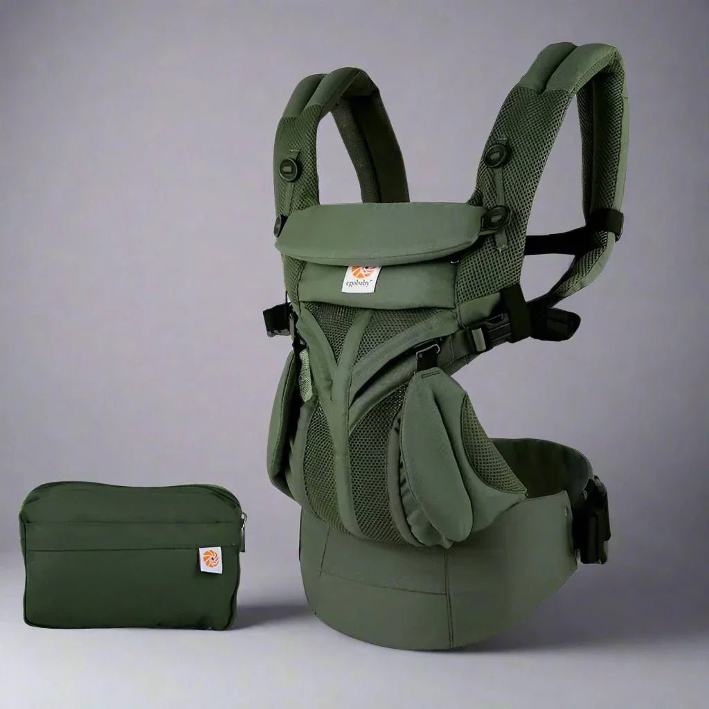 Porte Bébé - BreathBabyBag™ - Vert Olive - Doudou et Fripouille