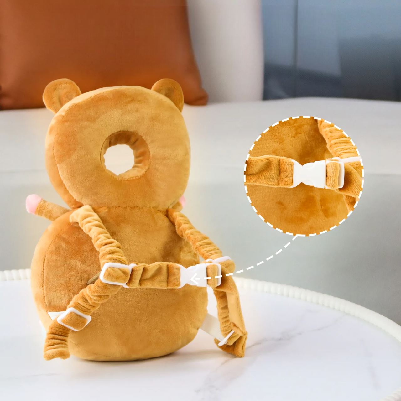 Oreiller pour bebe - OreillerProtectionBébé™ - Tigre - Doudou et Fripouille